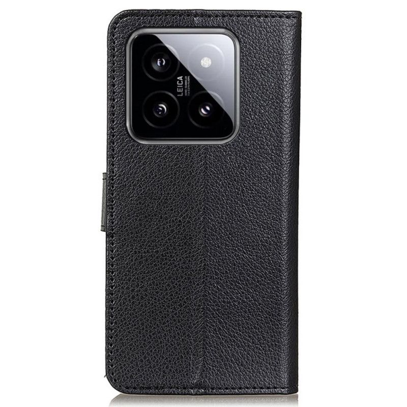 Etui Folio Do Xiaomi 14 Pro Tradycyjna Sztuczna Skóra