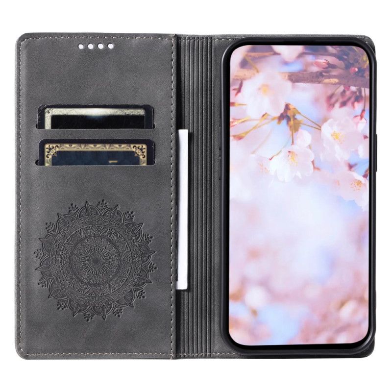 Etui Folio Xiaomi 14 Pro Efekt Zamszu Mandali