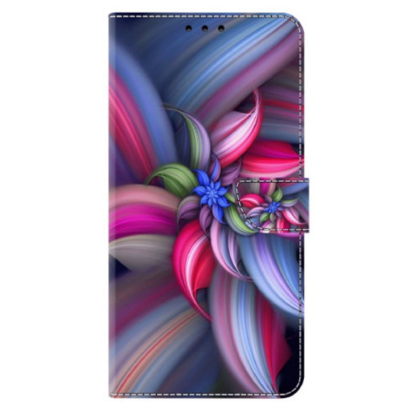 Etui Folio Xiaomi 14 Pro Kolorowe Kwiaty Etui Ochronne