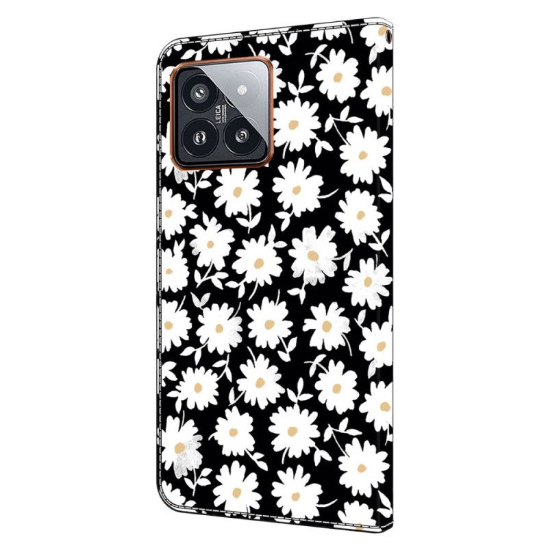 Etui Folio Xiaomi 14 Pro Kwiatowy