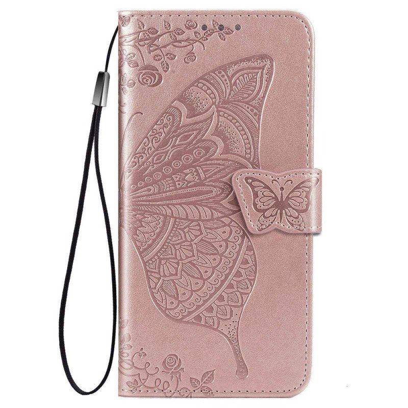 Etui Folio do Samsung Galaxy M53 5G Barokowy Motyl