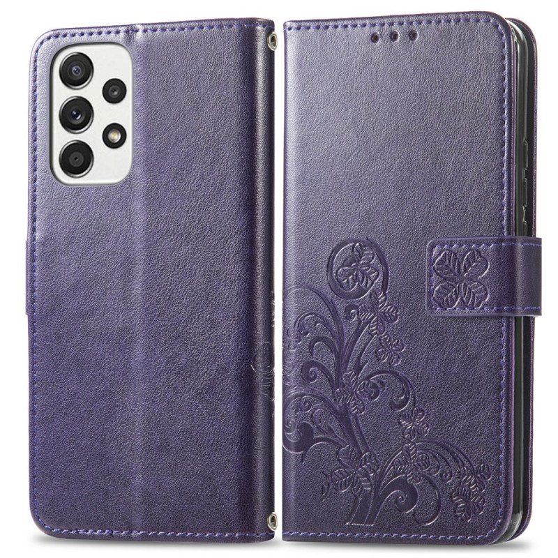 Etui Folio do Samsung Galaxy M53 5G Czterolistna Koniczyna