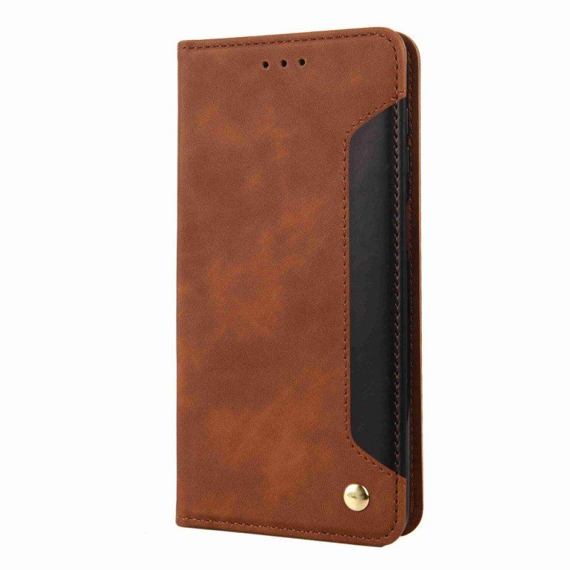 Etui Folio do Samsung Galaxy M53 5G Dwukolorowa Elegancja