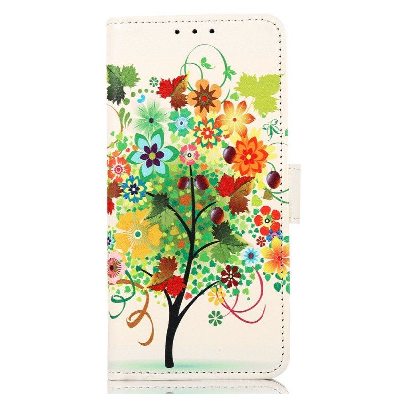 Etui Folio do Samsung Galaxy M53 5G Kwitnące Drzewo