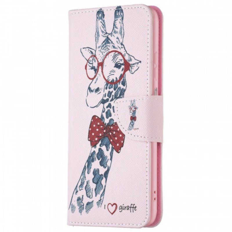 Etui Folio do Samsung Galaxy M53 5G Mądra Żyrafa