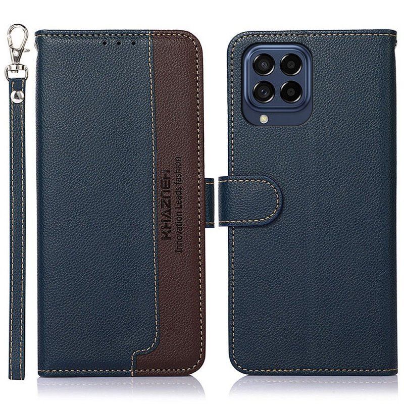 Etui Folio do Samsung Galaxy M53 5G Rfid Khazneh W Stylu Liczi