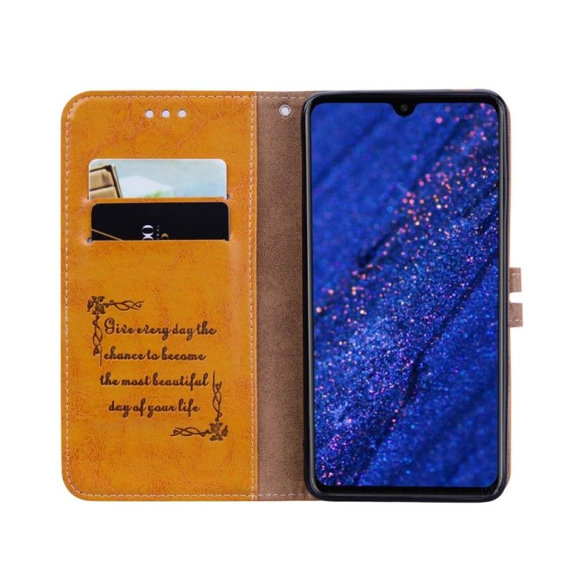 Etui Folio Huawei Mate 20 Czarny Wosk Olejny. Księcia. Vintage