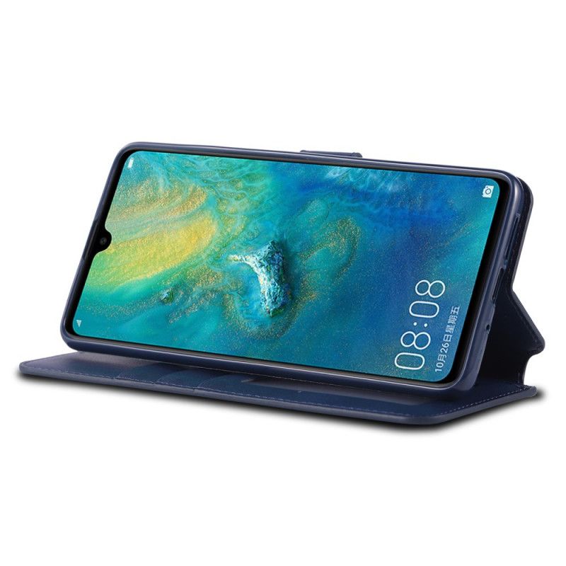 Etui Folio Huawei Mate 20 Szary Czarny Azns Z Efektem Skóry Etui Ochronne