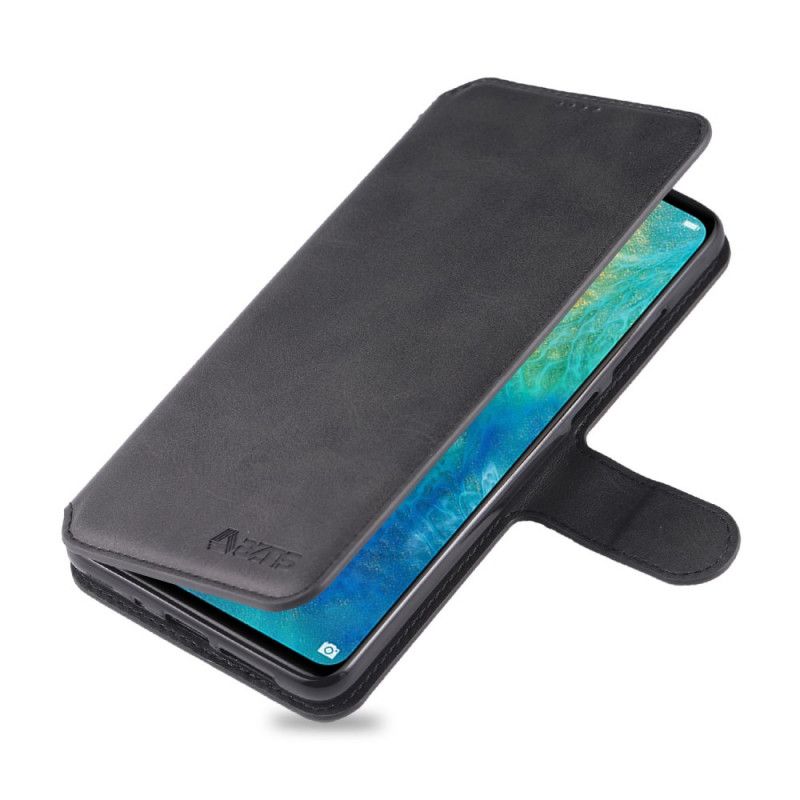 Etui Folio Huawei Mate 20 Szary Czarny Azns Z Efektem Skóry Etui Ochronne