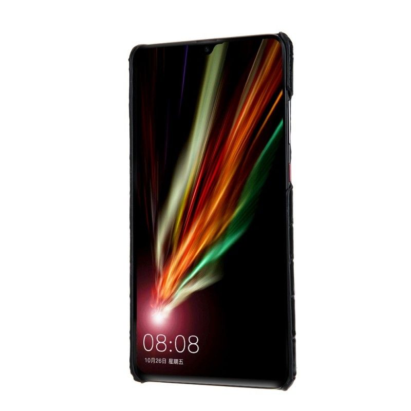 Etui Huawei Mate 20 Czarny Skóra Z Efektem Krokodyla