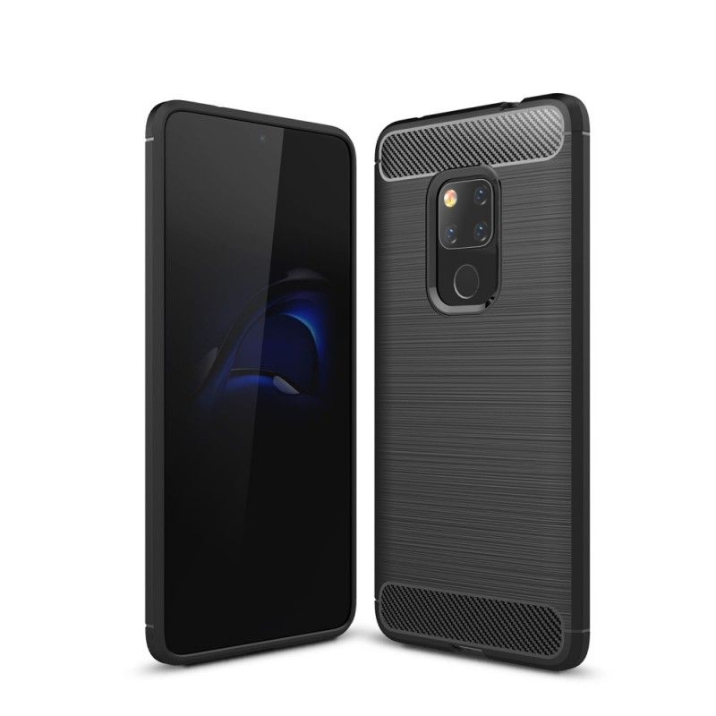 Etui Huawei Mate 20 Czarny Szczotkowane Włókno Węglowe