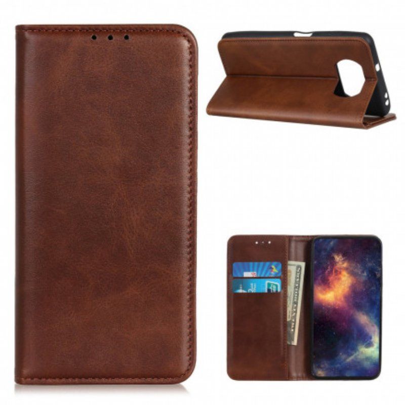 Etui Na Telefon do Poco X3 / X3 Pro / X3 NFC Etui Folio Skóra Liczi Premium Split