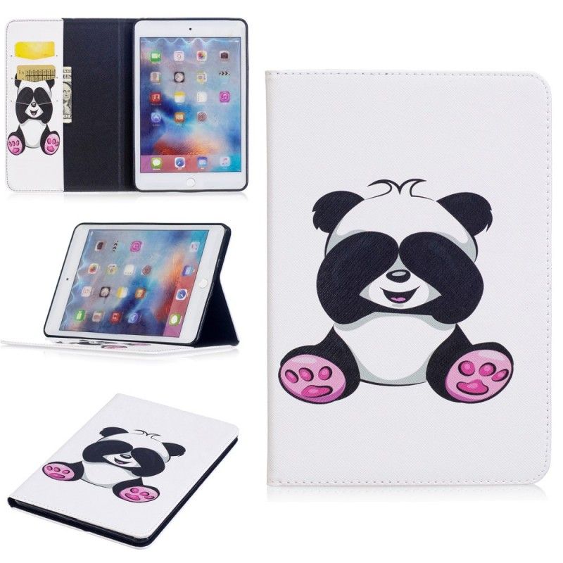 Skórzany Futerał iPad Mini 4 Etui na Telefon Zabawna Panda