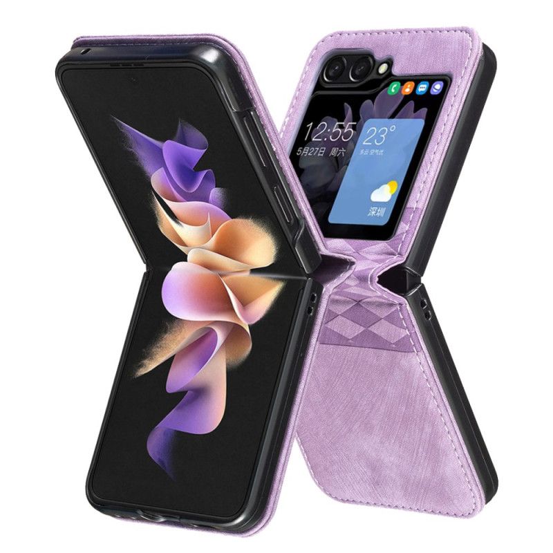 Etui Do Samsung Galaxy Z Flip 6 Fryz Ze Sztucznej Skóry