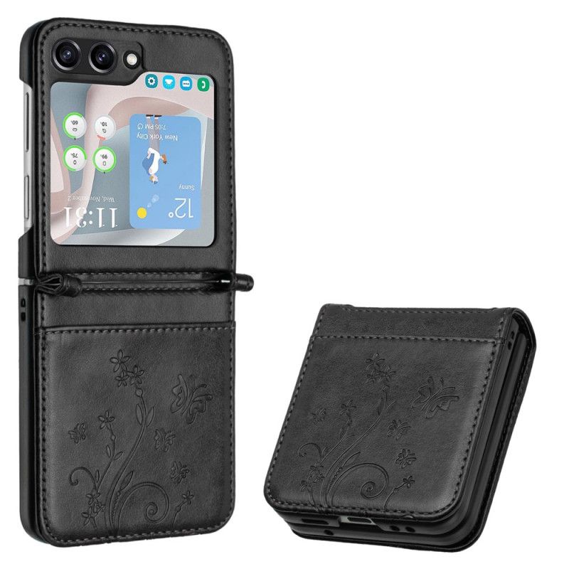 Etui Samsung Galaxy Z Flip 6 Motyle I Kwiaty