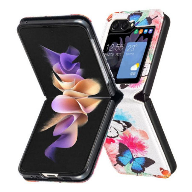 Futerały Samsung Galaxy Z Flip 6 Etui Na Telefon Dwa Motyle