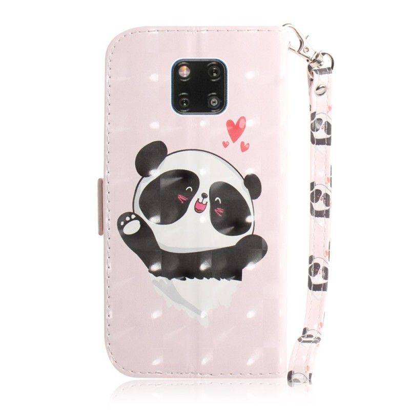 Pokrowce Huawei Mate 20 Pro Panda Love Ze Stringami