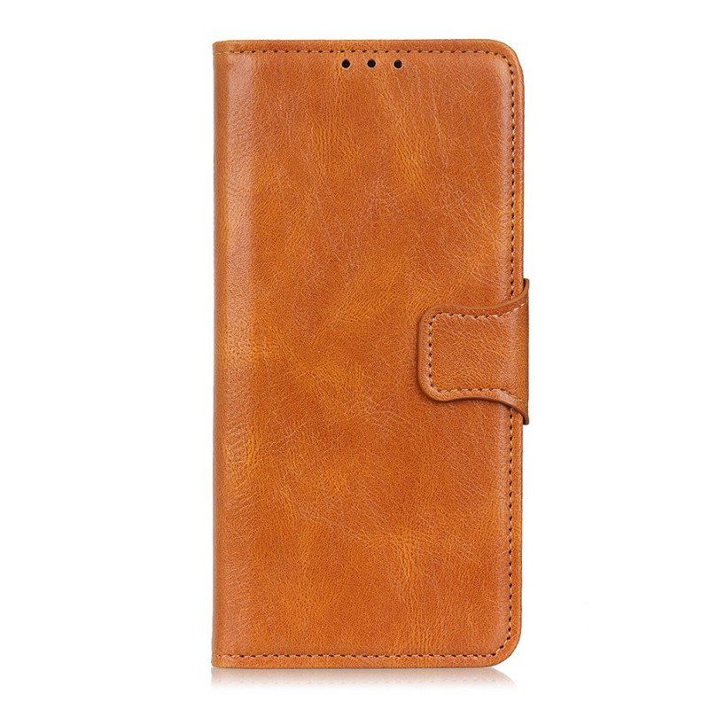 Etui Folio do Xiaomi Redmi Note 11 Pro Plus 5G Dwustronne Zapięcie Ze Skóry Dwoinowej