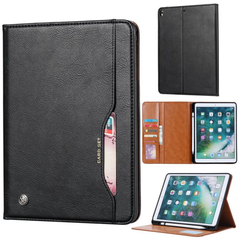 Case iPad Pro 10.5" Czerwony Czarny Etui na Telefon Zestaw Kart