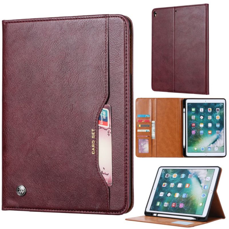 Case iPad Pro 10.5" Czerwony Czarny Etui na Telefon Zestaw Kart