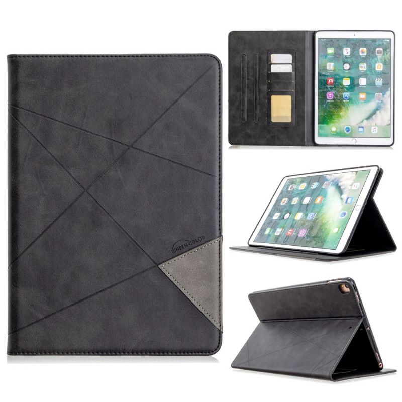 Case iPad Pro 10.5" Szary Czarny Etui na Telefon Geometria