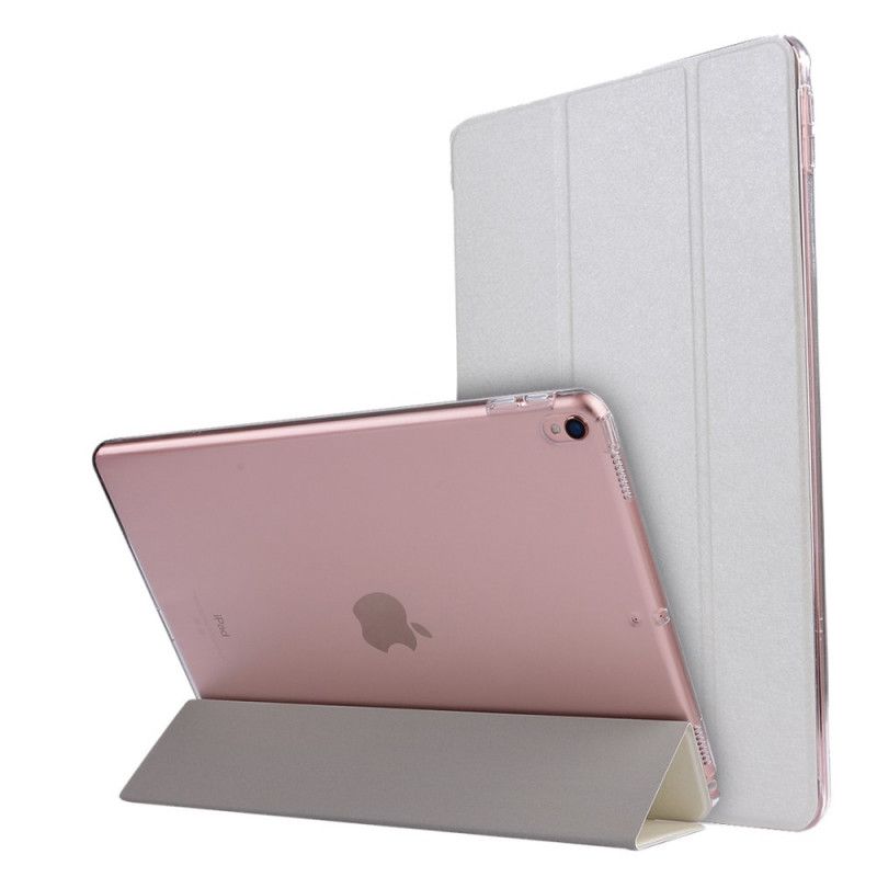 Elegancki Futerał iPad Pro 10.5" Biały Czarny Wzmocniony Teksturą Jedwabiu