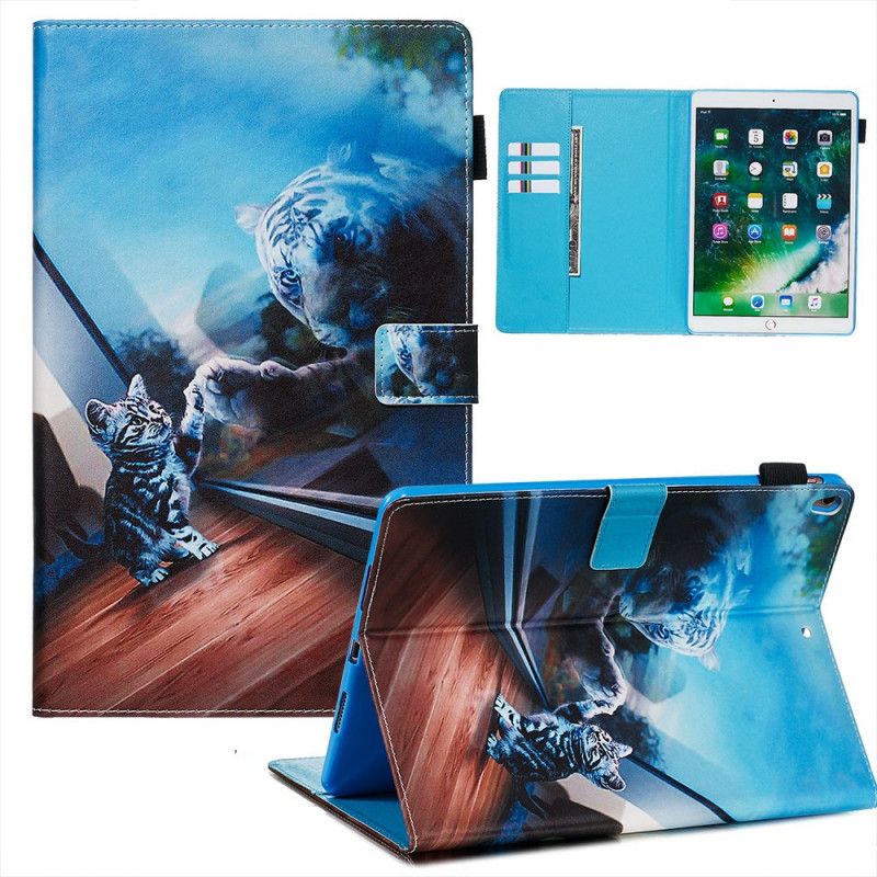 Etui Folio iPad Pro 10.5" Jasnoniebieski Szary Tygrys Etui Ochronne