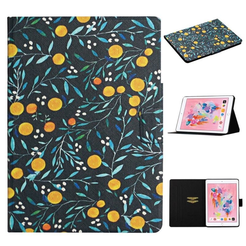 Etui Folio iPad Pro 10.5" Żółty Szary Kwiaty Etui Ochronne