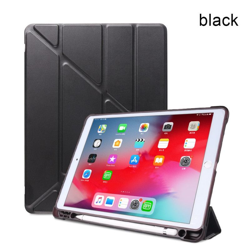 Inteligentne Etui iPad Pro 10.5" Czerwony Czarny Uchwyt Na Długopisy Origami