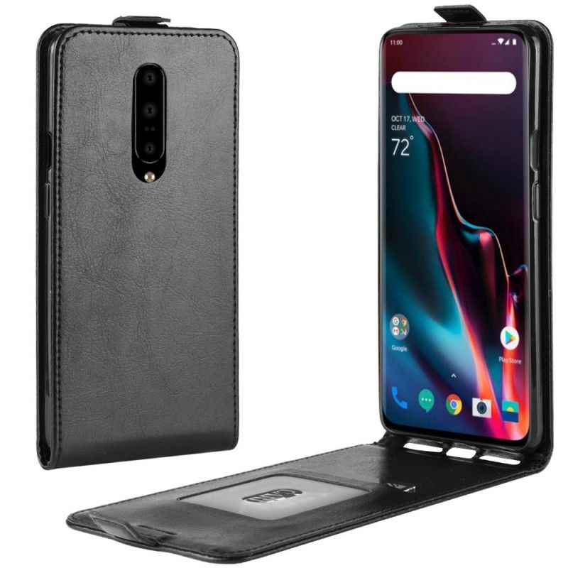 Etui Folio OnePlus 7 Pro Brązowy Czarny Składany Etui Ochronne