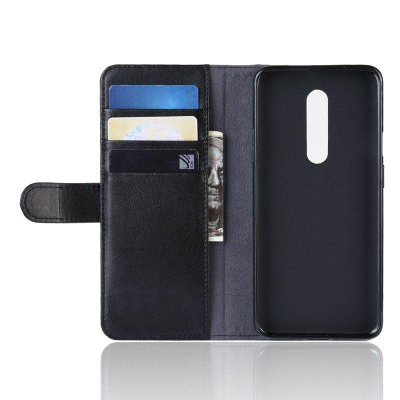 Etui Folio OnePlus 7 Pro Czarny Dwoina Skórzana Etui Ochronne