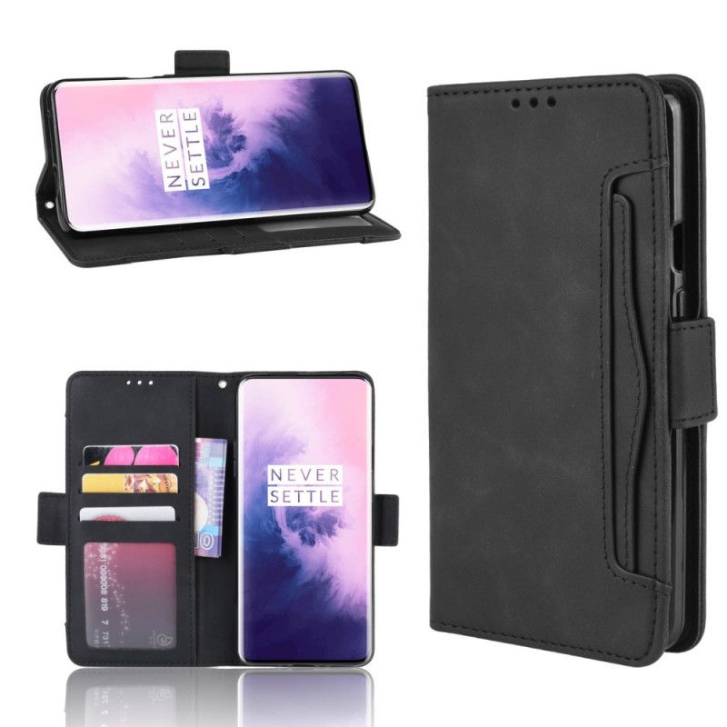 Etui Folio OnePlus 7 Pro Czerwony Czarny Multikarta Pierwszej Klasy Etui Ochronne