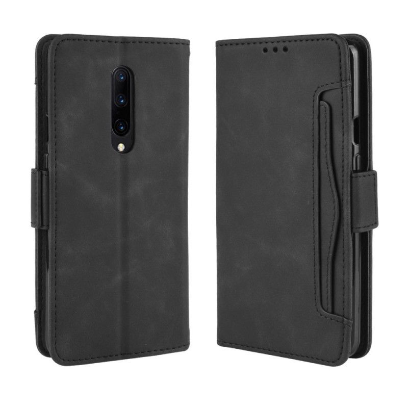 Etui Folio OnePlus 7 Pro Czerwony Czarny Multikarta Pierwszej Klasy Etui Ochronne