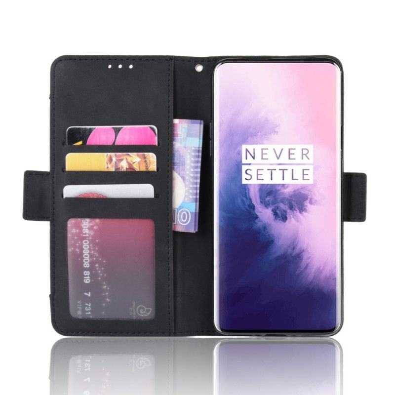 Etui Folio OnePlus 7 Pro Czerwony Czarny Multikarta Pierwszej Klasy Etui Ochronne