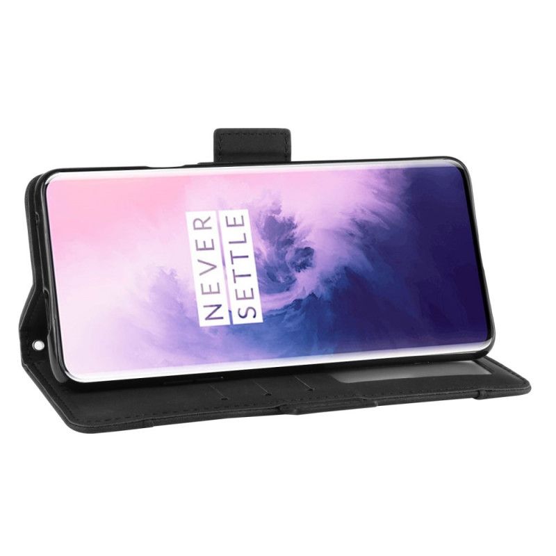 Etui Folio OnePlus 7 Pro Czerwony Czarny Multikarta Pierwszej Klasy Etui Ochronne