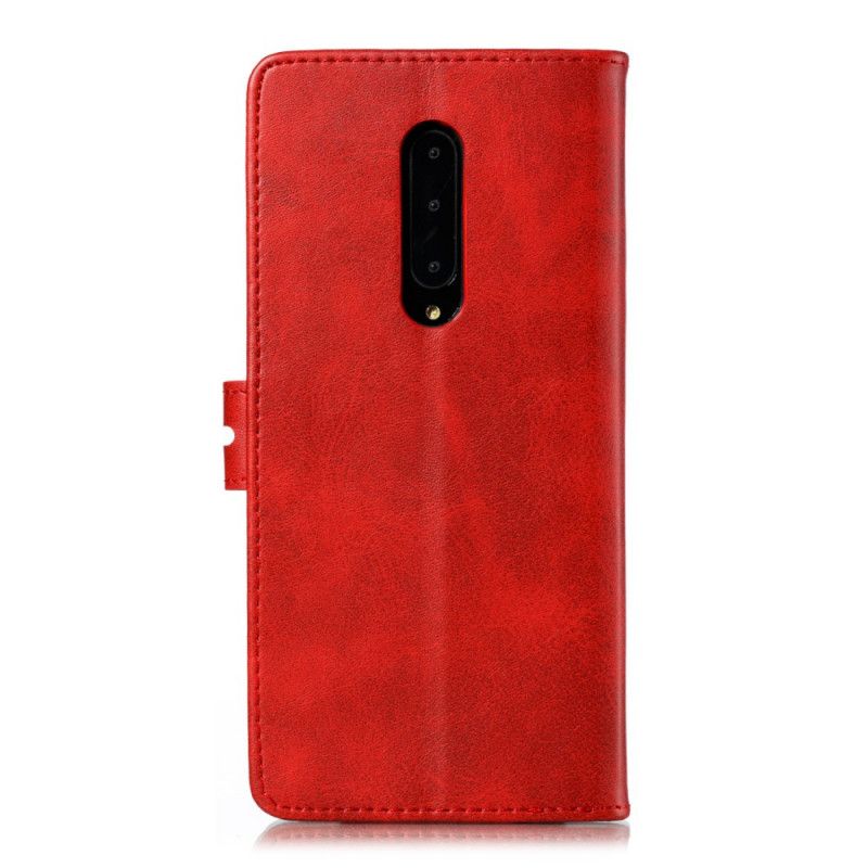 Etui Folio OnePlus 7 Pro Żółty Czerwony Kociak Etui Ochronne