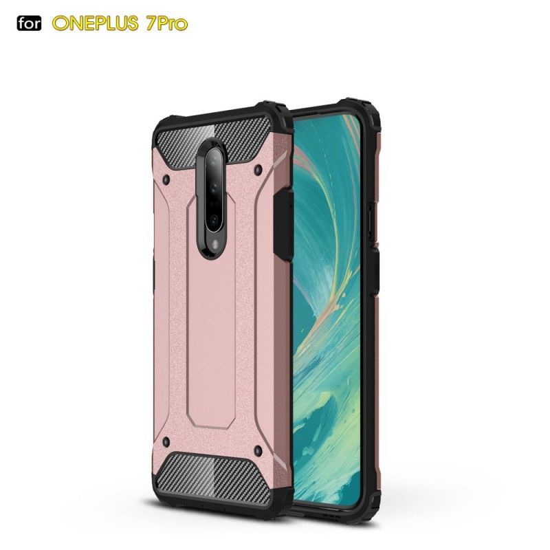 Etui OnePlus 7 Pro Biały Czarny Ocalały