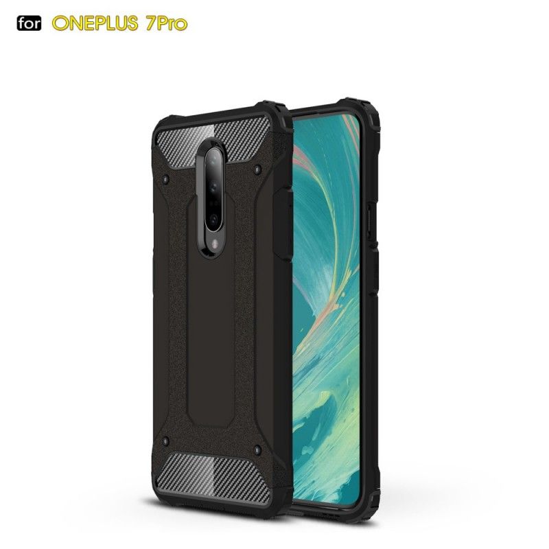 Etui OnePlus 7 Pro Biały Czarny Ocalały