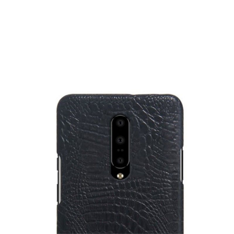 Etui OnePlus 7 Pro Czarny Efekt Skóry Krokodyla