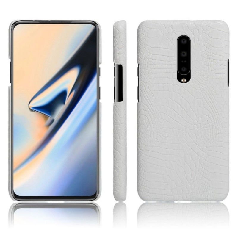 Etui OnePlus 7 Pro Czarny Efekt Skóry Krokodyla