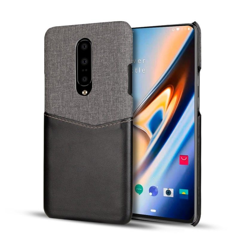 Etui OnePlus 7 Pro Czerwony Czarny Gniazdo Tkaniny