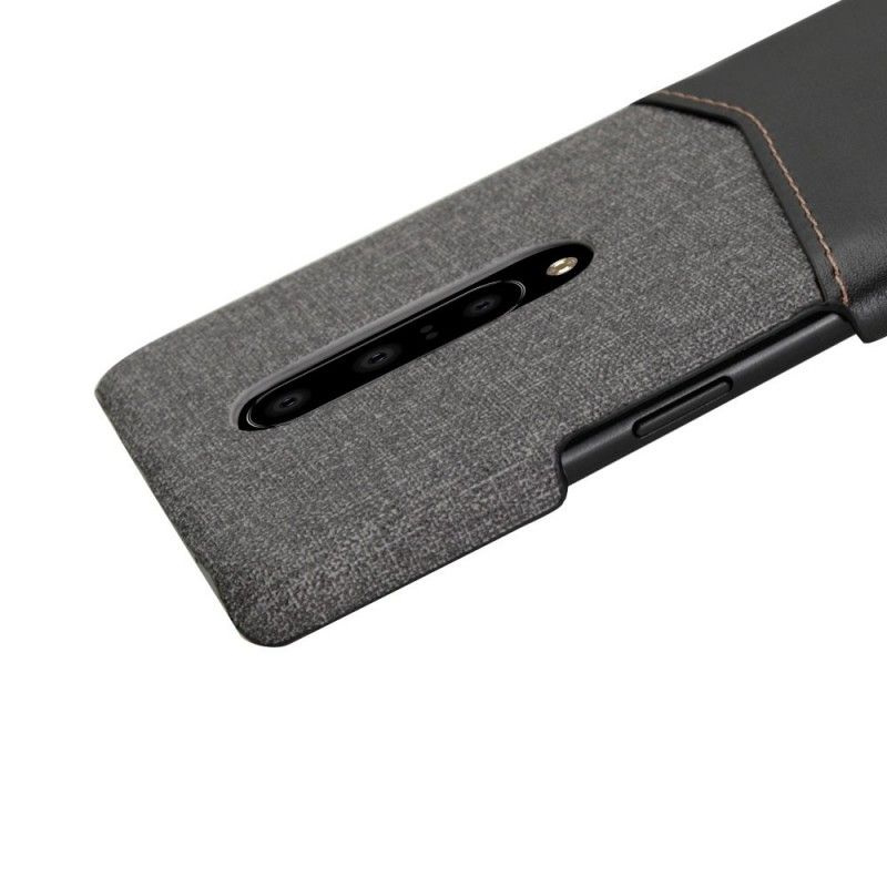 Etui OnePlus 7 Pro Czerwony Czarny Gniazdo Tkaniny