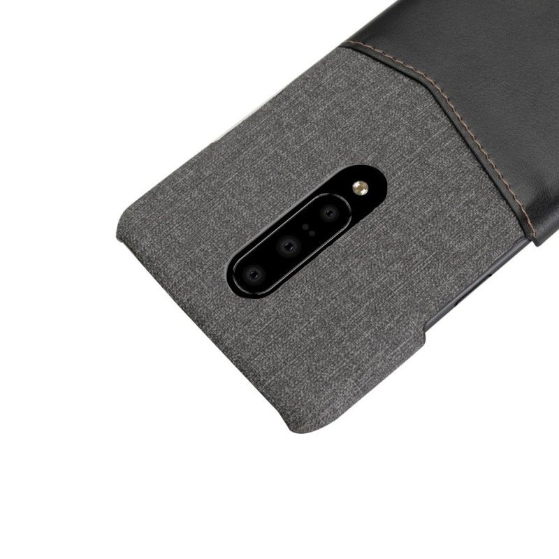 Etui OnePlus 7 Pro Czerwony Czarny Gniazdo Tkaniny