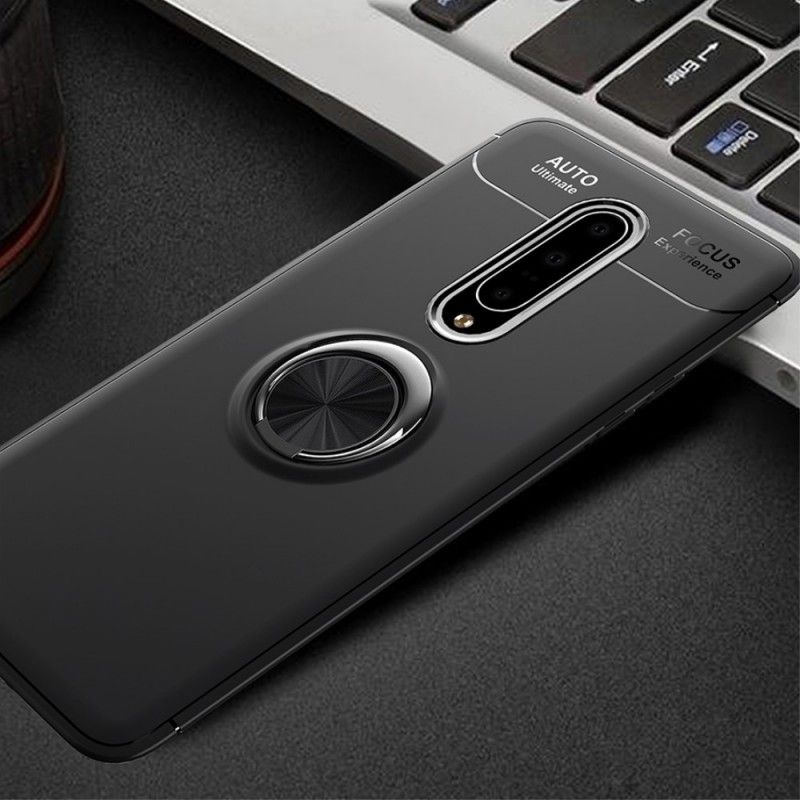 Etui OnePlus 7 Pro Czerwony Czarny Obrotowy Pierścień