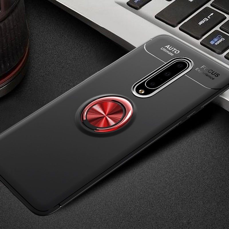 Etui OnePlus 7 Pro Czerwony Czarny Obrotowy Pierścień