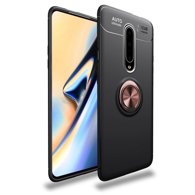 Etui OnePlus 7 Pro Czerwony Czarny Obrotowy Pierścień