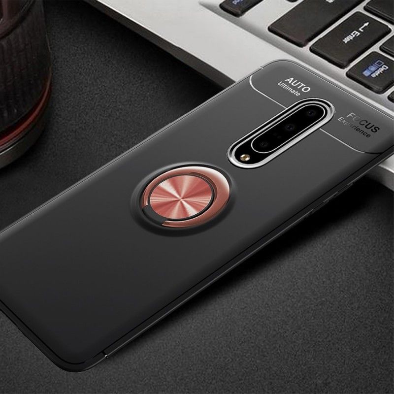 Etui OnePlus 7 Pro Czerwony Czarny Obrotowy Pierścień