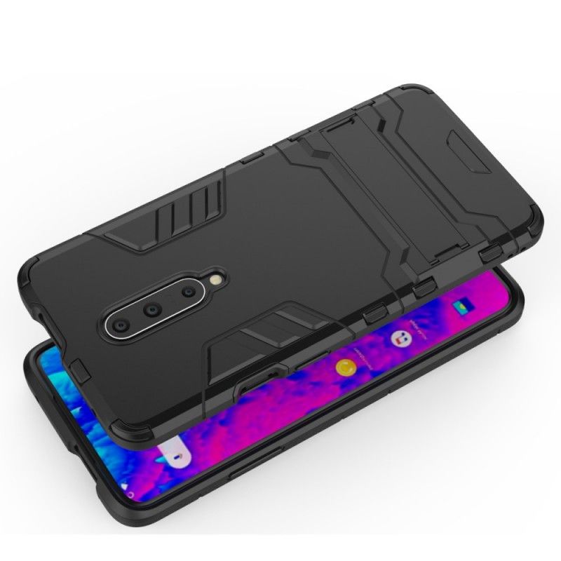 Etui OnePlus 7 Pro Czerwony Szary Język