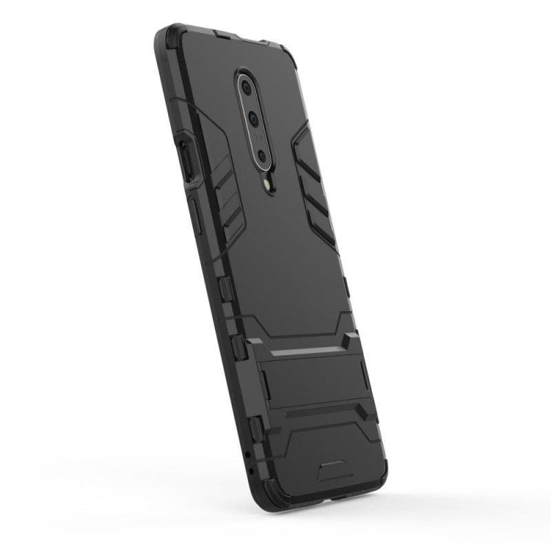 Etui OnePlus 7 Pro Czerwony Szary Język