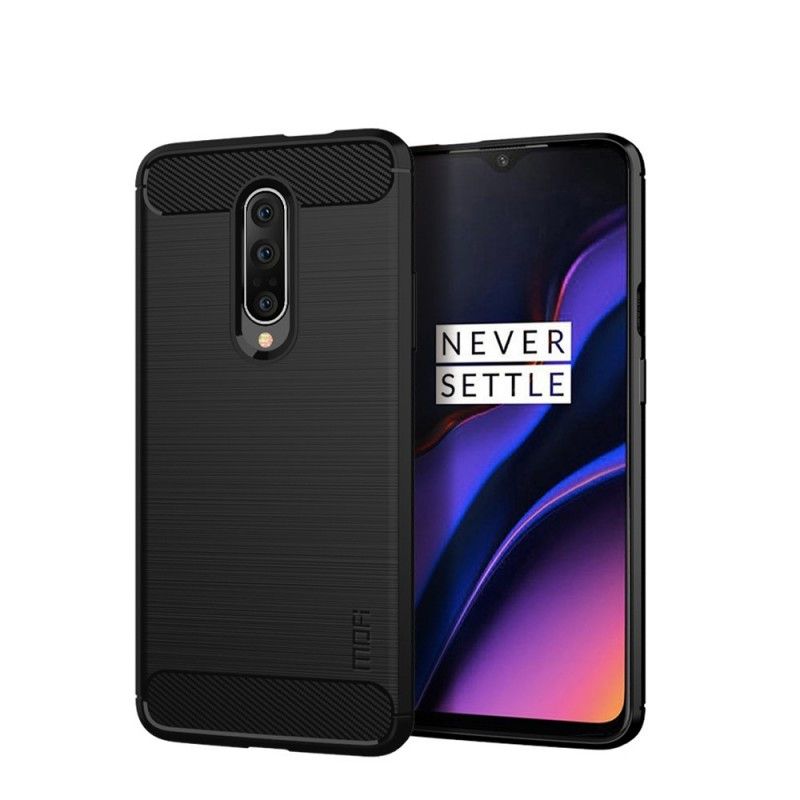 Etui OnePlus 7 Pro Szary Czarny Mofi Szczotkowane Włókno Węglowe